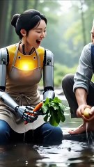 The Robot Girl Normal Daily #ai #nextgenai #humanoid #humanoidrobot #robot #foryou