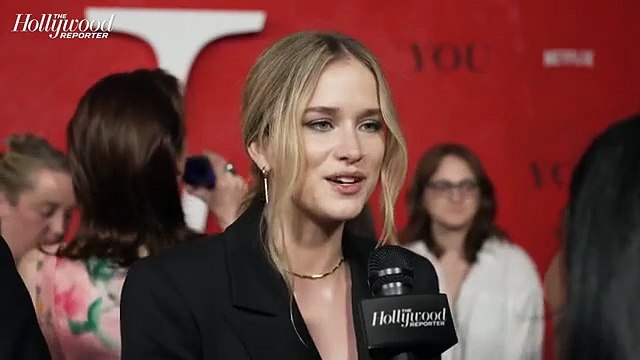 Elizabeth Lail Puts Beck Rumors to Rest at the 'YOU' Season 5 Premiere: She's Still Dead | THR Video