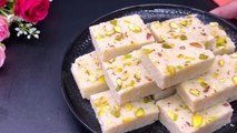 Milk Barfi｜Easy and Tasty Milk Barfi Recipe｜Soft and Creamy Sweet