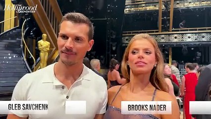 Brooks Nader Reveals First "Fight" With DWTS Partner Gleb Savchenko: "It Really Did Help" | THR Video
