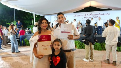 Bodas del Renacimiento Maya 2025: 565 parejas se casan en Xmatkuil; inclusión, tradición y justicia social