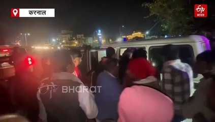 करनाल में सड़क हादसा, स्पीकर हरविंदर कल्याण ने रुकवाया काफिला, घायल को अस्पताल भिजवाया, कार और ट्रक में हुई थी टक्कर