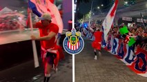 Alan Mozo lidera la porra de la afición de Chivas previo al juego ante Cruz Azul