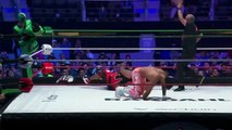 WWE AAA ALIANZAS MR LAGUANA GETS HELP FROM LA YESCA TO CLINCH SIX MAN TAG MATCH WIN