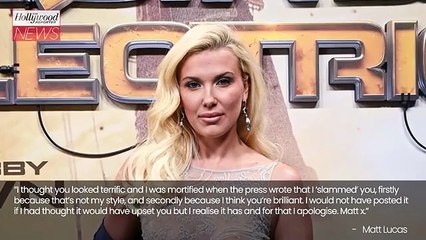 Matt Lucas Apologizes to Millie Bobby Brown for Comments on Her Appearance | THR News Video