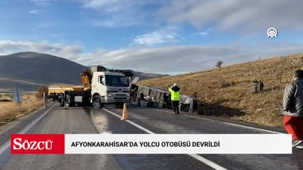 Yolcu otobüsü devrildi, 2 kişi öldü, 21 kişi yaralandı