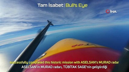 Milli insansız savaş uçağımız, milli radar ile görüp, milli füze ile 12'den vurdu!