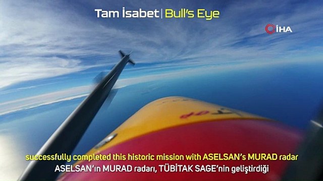 Milli insansız savaş uçağımız, milli radar ile görüp, milli füze ile 12'den vurdu!
