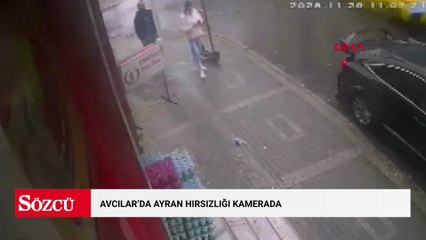 Avcılar’da ayran hırsızlığı kamerada