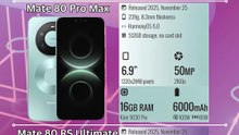 Huawei Mate 80 Pro vs Mate 80 Pro Max vs Mate 80 RS Ultimate