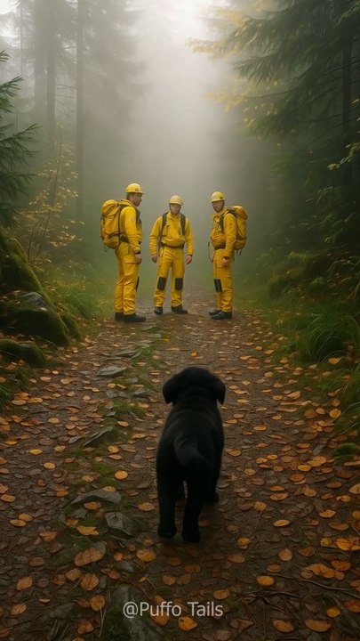 A Black Retriever Puppy Led Rescuers to Save Its Mom
