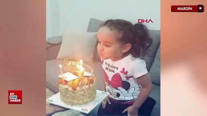 Mardin’de anne ve babasıyla ölü bulunan Samyeli’nin doğum günü görüntüleri