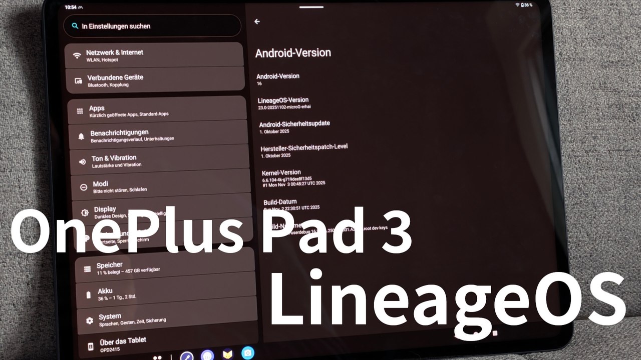 [TUT] OnePlus Pad 3 - LineageOS (mit microG) installieren [4K | DE]
