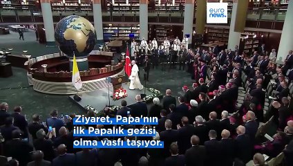 Papa 14. Leo ilk yurt dışı gezisinde Ankara'da barış çağrısı yaptı