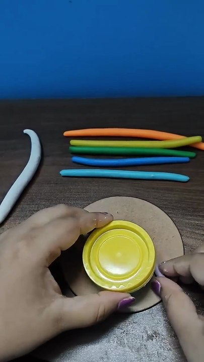 Beautiful Rainbow Miniature Clay art __ #clay #shorts #claymade #creativeclayideas