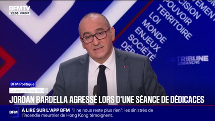 Jordan Bardella visé par un œuf: le ministre de l'Intérieur Laurent Nuñez "condamne très fermement cette agression"