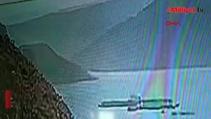 Van'da baraj gölüne uçan otomobilin güvenlik kamerası ortaya çıktı