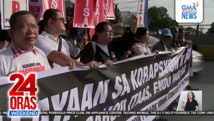24 Oras Weekend: (Parts 1 & 2) Protesta ng Bayan | Sunog sa Senado | OFW namatay sa sunog sa Hong Kong, atbp.