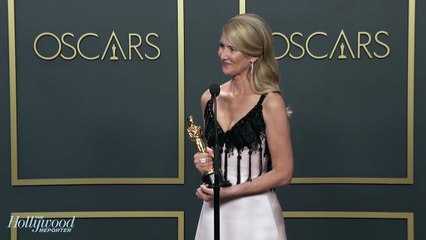 Laura Dern Discusses Best Supporting Actress Win for 'Marriage Story' Backstage at Oscars 2020