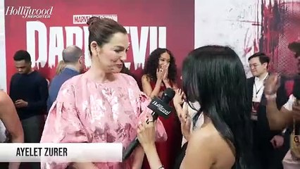 Ayelet Zurer Says Fans Will "Not Be Disappointed" When Watching 'Daredevil: Born Again' | THR Video