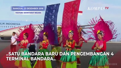 ARSIP KOMPASTV  Momen Jokowi Resmikan Bandara di Morowali & 4 Terminal Bandara di Pulau Sulawesi