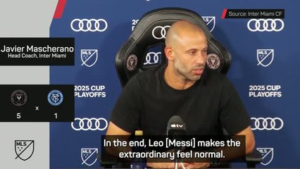 Messi makes 'the extraordinary feel normal' - Mascherano