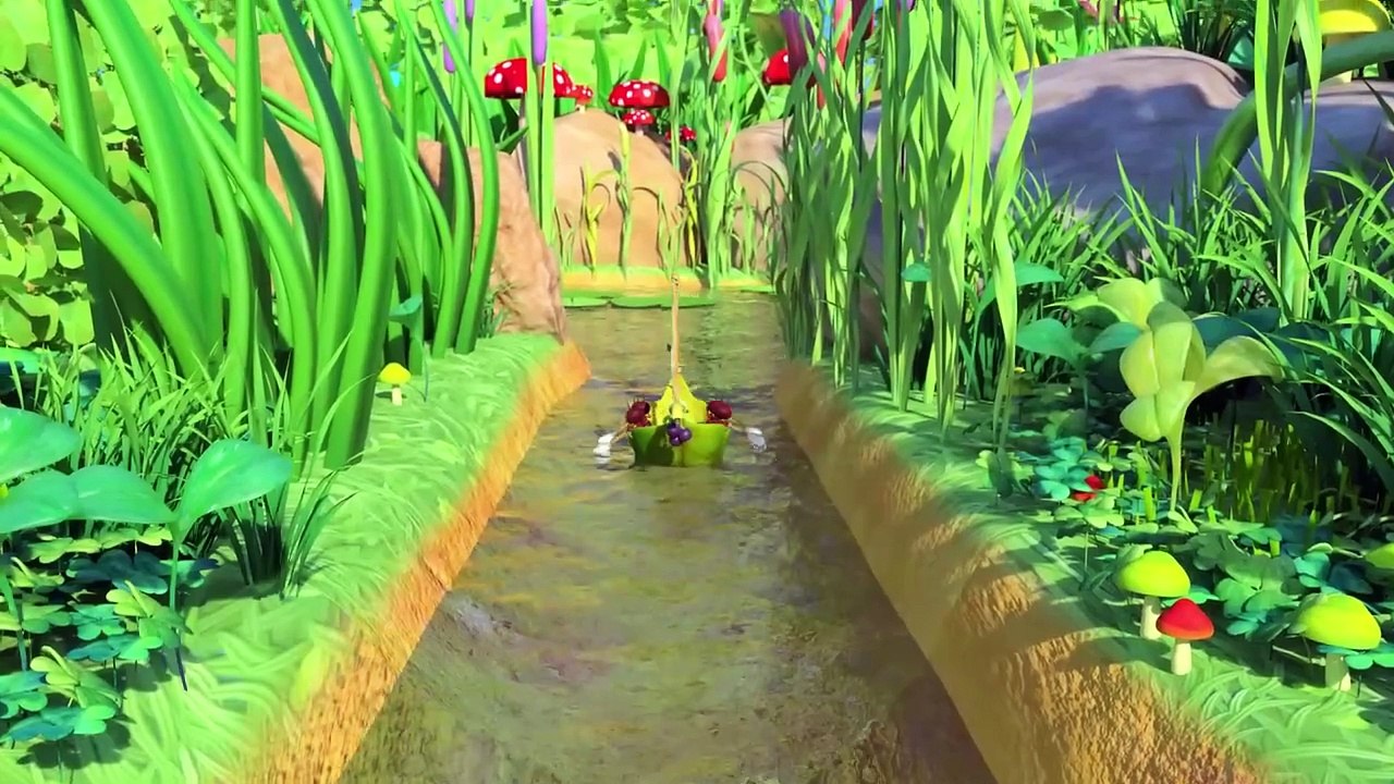 Row, Row, Row Your Boat Ants! - KidTv Furry Friends - Animals for Kids