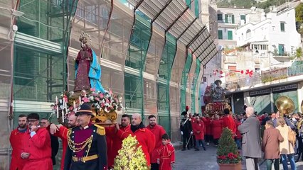 Amalfi (SA) -  La processione con le statue di Sant’Andrea Apostolo (30.11.25)