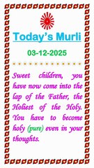 🇲🇰 Essence of Today’s Murli 3 December 2025 English in Male Voice| BRAHMA KUMARIS