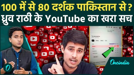 Dhruv Rathee के 100 में से 80 दर्शक Pakistan से... YouTube Analytics का सबूत, Screenshot से पर्दाफाश