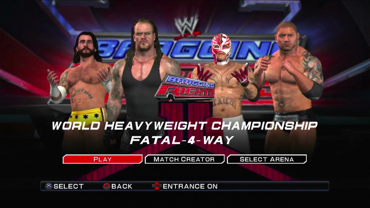 WWE Smackdown vs. Raw 2011 - Batista vs. Rey Mysterio vs. CM Punk vs. Undertaker