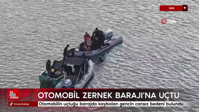 Van'da otomobilin uçtuğu barajda kaybolan gencin cansız bedeni bulundu