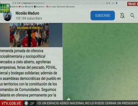 Presidente Nicolás Maduro: Seguimos adelante en ofensiva permanente por la Patria