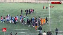 Hatay’da amatör lig maçının ardından tribünler karıştı