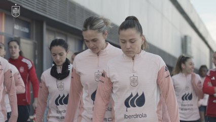 Entrenamiento de la Selección en Las Rozas
