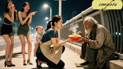 Madre soltera da último plato comida a mendigo moribundo, 20 años después su hijo CEO la busca para casarse