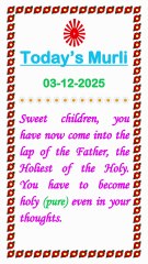 🇲🇰 Today’s Murli 3 December 2025 English | Today Murli in Male Voice | BRAHMA KUMARIS Murli in Eng