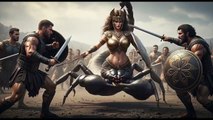 Scorpion woman destroys an army (The Scorpion of Thessaly).