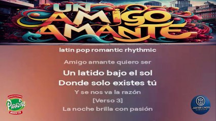 UN AMIGO AMANTE POR JAVIER LINDO M.