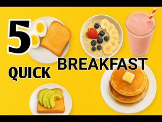 5 Quick & Easy Breakfast Recipes – Healthy & Fast Ideas
