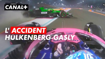 Les images de l'accident entre Nico Hülkenberg et Pierre Gasly - Grand Prix du Qatar - F1
