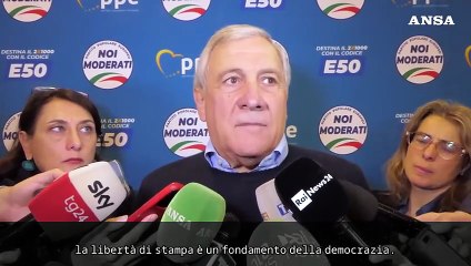 Tajani: "Da Albanese parole inaccettabili, niente avvertimenti alla stampa"