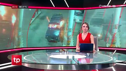 Incendio en un auto en un surtidor: Mujer es operada de emergencia y dos niños están en estado grave