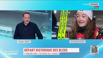 Lou Jeanmonnot : « Je n'ai presque eu qu'à récolter le travail de mes collègues » - Biathlon - Coupe du monde