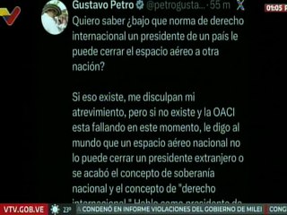 Presidente Petro repudia el cierre ilegal del espacio aéreo en Venezuela