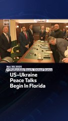 US-Ukraine Peace Talks Begin In Florida