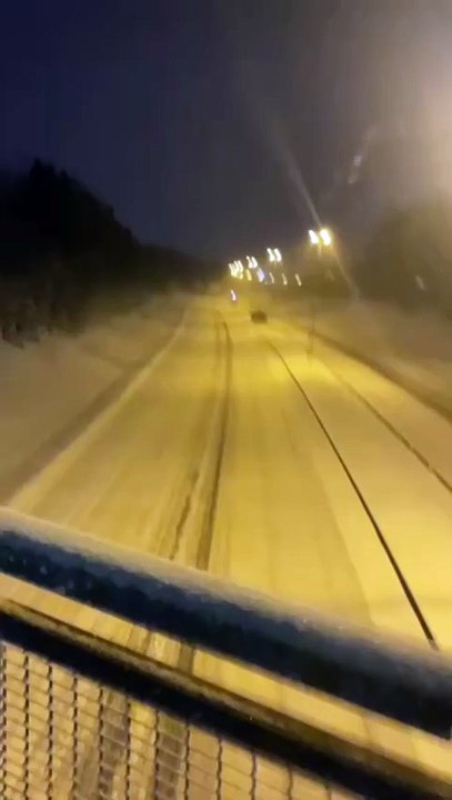 Crazy Passat drifting on highway
