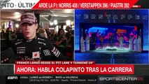 Las declaraciones de Colapinto luego de Qatar