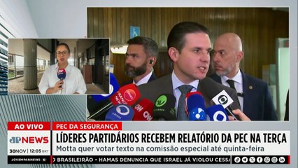 Líderes partidários recebem relatório da PEC da Segurança nesta semana