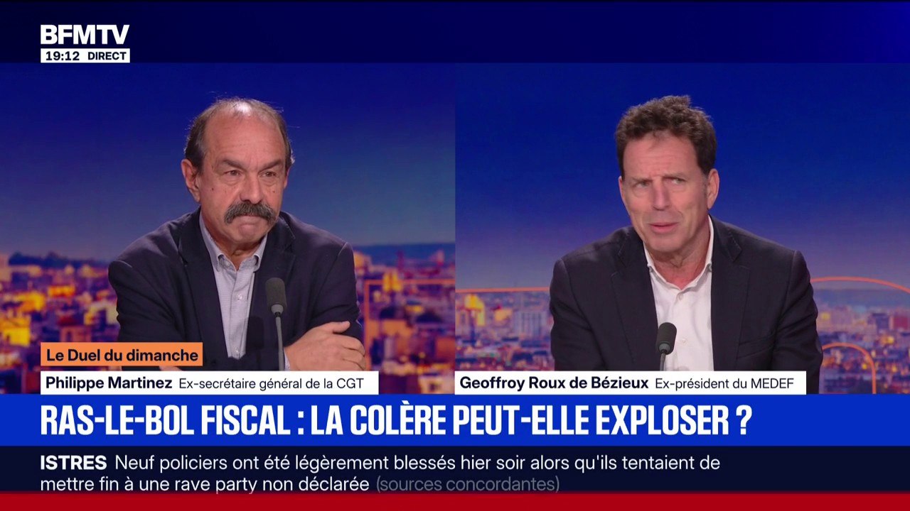 Geoffroy Roux de Bézieux, ex-président du Medef, estime qu'il y a un problème de "consentement à l'impôt"